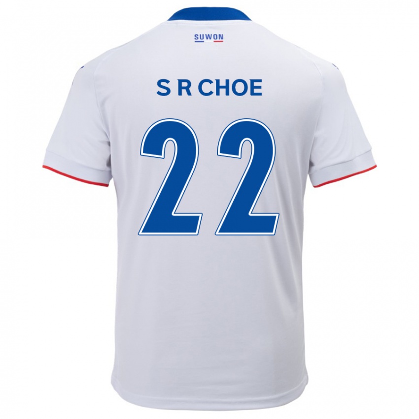 Kinderen Ryun-Seong Choe #22 Wit Blauw Uitshirt Uittenue 2024/25 T-Shirt