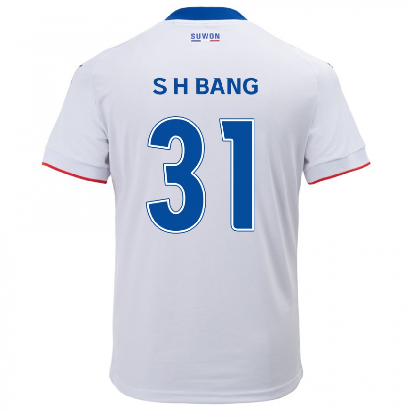 Kinderen Hee-Sang Bang #31 Wit Blauw Uitshirt Uittenue 2024/25 T-Shirt