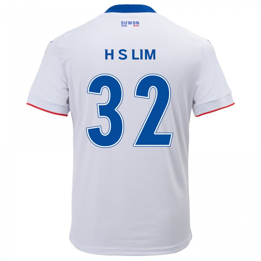 Kinderen Seong-Hyeon Lim #32 Wit Blauw Uitshirt Uittenue 2024/25 T-Shirt