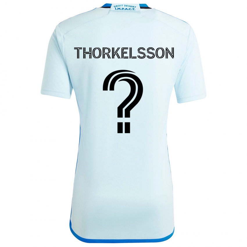 Kinderen Róbert Orri Thorkelsson #0 Ijsblauw Uitshirt Uittenue 2024/25 T-Shirt