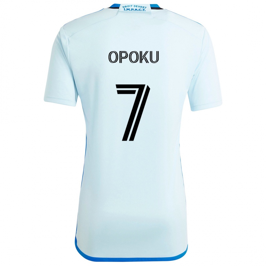 Kinderen Kwadwo Opoku #7 Ijsblauw Uitshirt Uittenue 2024/25 T-Shirt