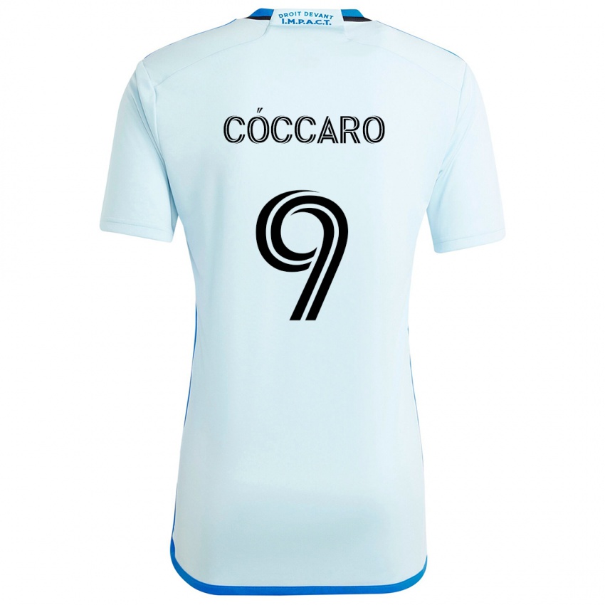 Kinderen Matías Cóccaro #9 Ijsblauw Uitshirt Uittenue 2024/25 T-Shirt