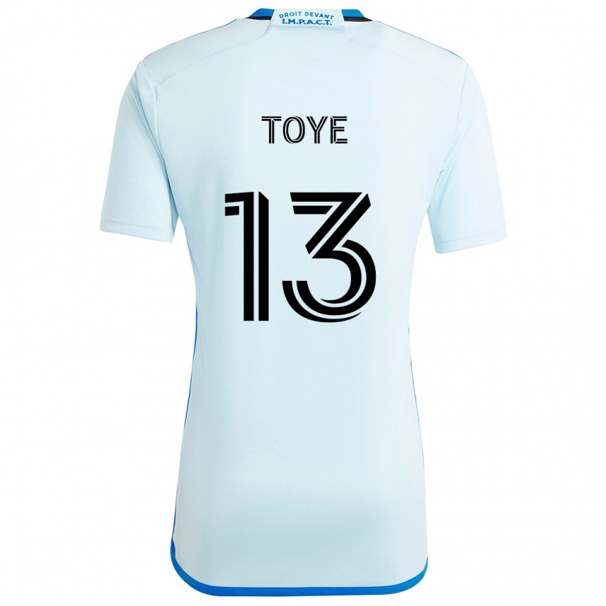 Kinderen Mason Toye #13 Ijsblauw Uitshirt Uittenue 2024/25 T-Shirt