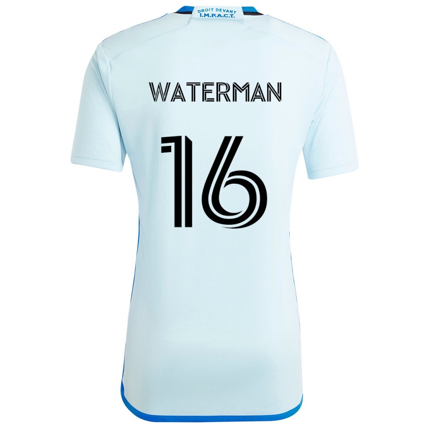 Kinderen Joel Waterman #16 Ijsblauw Uitshirt Uittenue 2024/25 T-Shirt