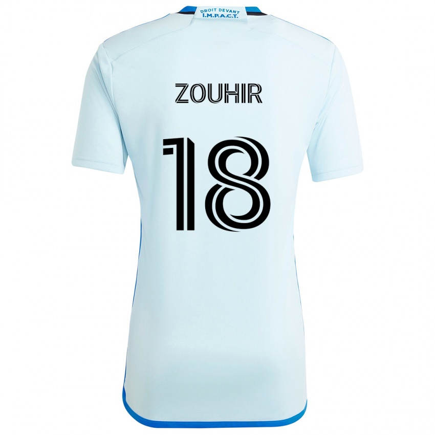 Kinderen Rida Zouhir #18 Ijsblauw Uitshirt Uittenue 2024/25 T-Shirt