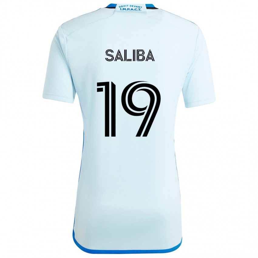 Kinderen Nathan-Dylan Saliba #19 Ijsblauw Uitshirt Uittenue 2024/25 T-Shirt