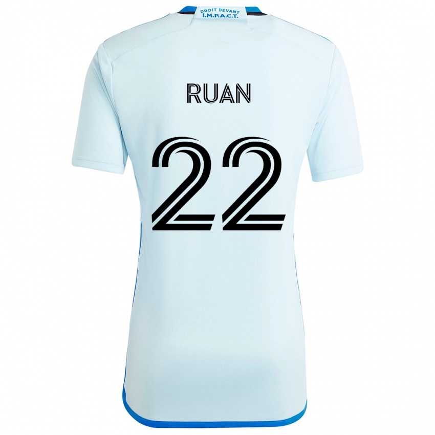 Kinderen Ruan #22 Ijsblauw Uitshirt Uittenue 2024/25 T-Shirt