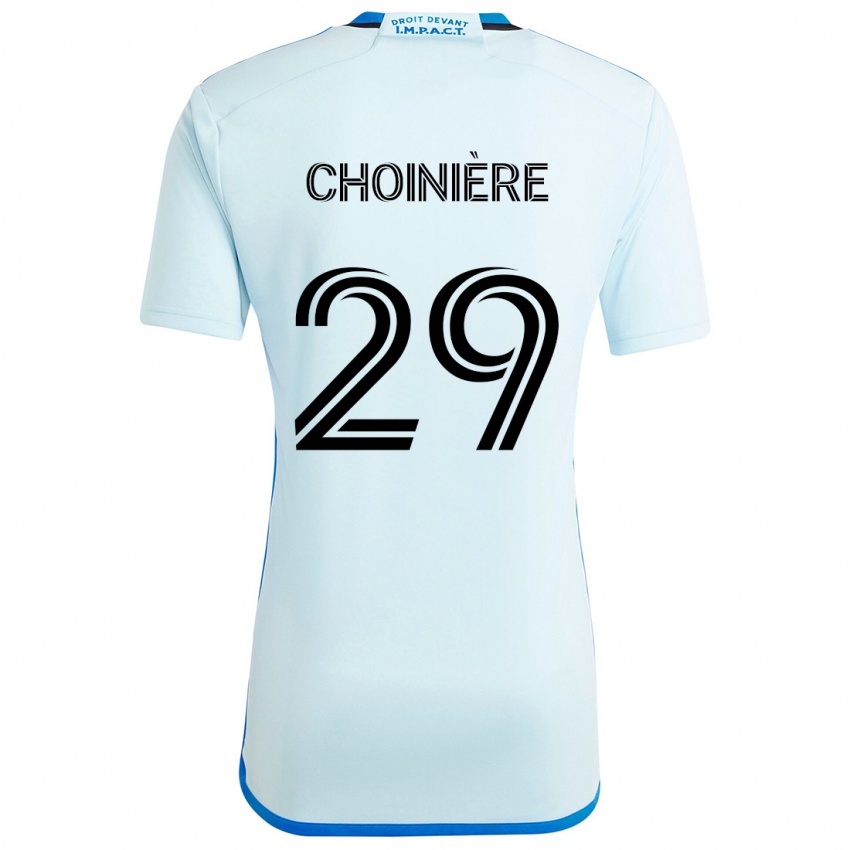 Kinderen Mathieu Choinière #29 Ijsblauw Uitshirt Uittenue 2024/25 T-Shirt