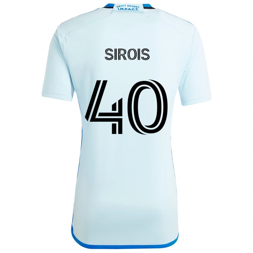 Kinderen Jonathan Sirois #40 Ijsblauw Uitshirt Uittenue 2024/25 T-Shirt