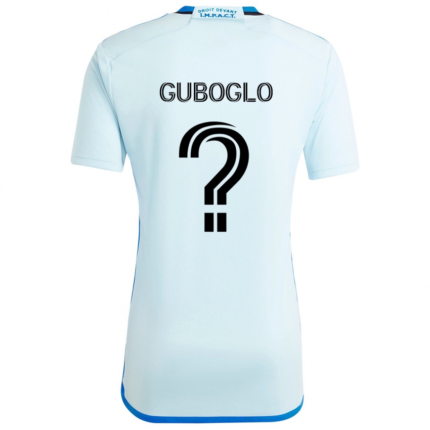 Kinderen Yuri Guboglo #0 Ijsblauw Uitshirt Uittenue 2024/25 T-Shirt