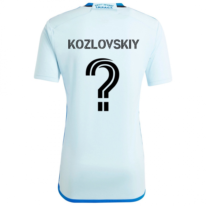 Kinderen Sergei Kozlovskiy #0 Ijsblauw Uitshirt Uittenue 2024/25 T-Shirt