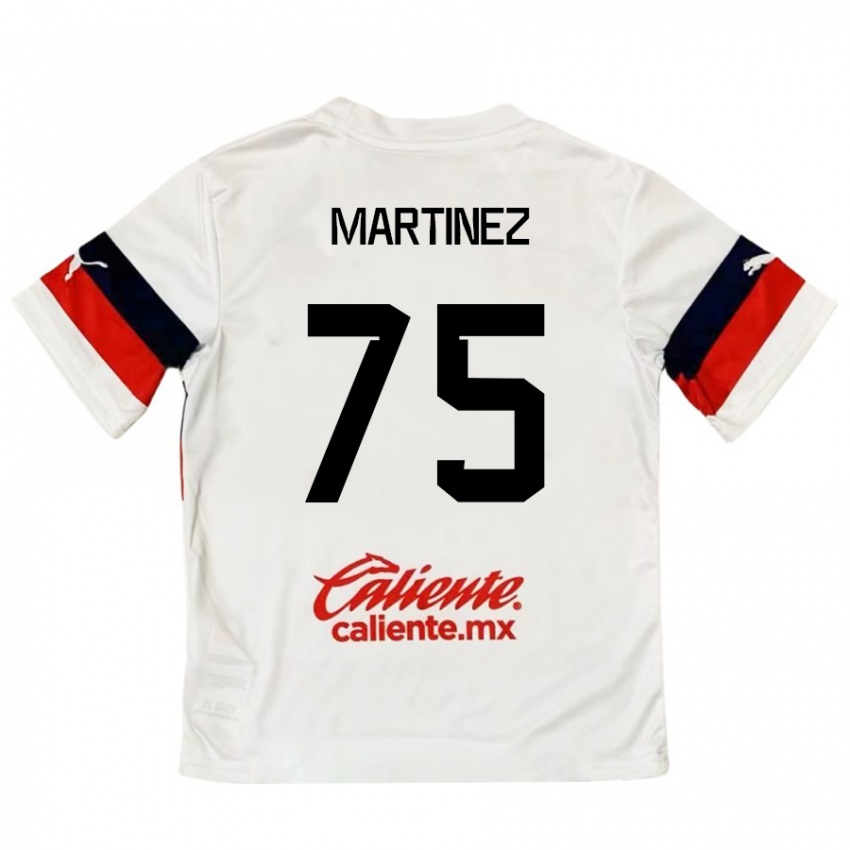 Kinderen Isaac Martínez #75 Wit Rood Uitshirt Uittenue 2024/25 T-Shirt