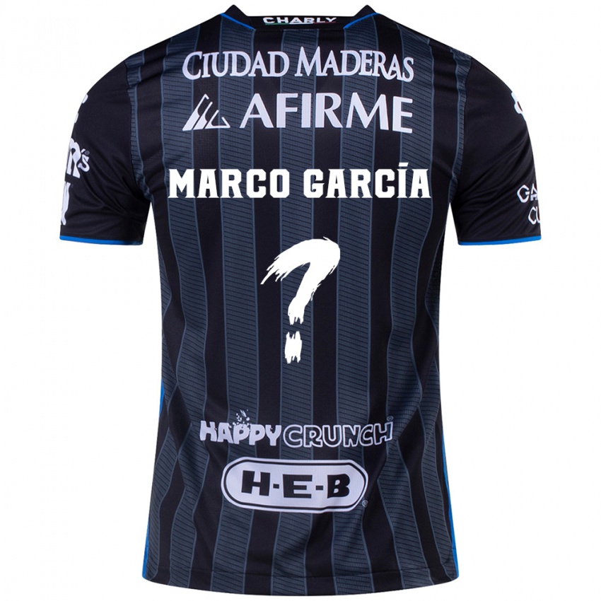 Kinderen Marco Garcia #0 Wit Zwart Uitshirt Uittenue 2024/25 T-Shirt