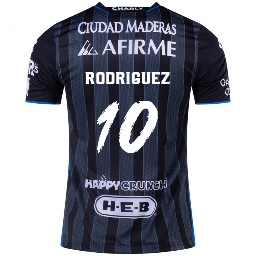 Kinderen Lucas Rodríguez #10 Wit Zwart Uitshirt Uittenue 2024/25 T-Shirt