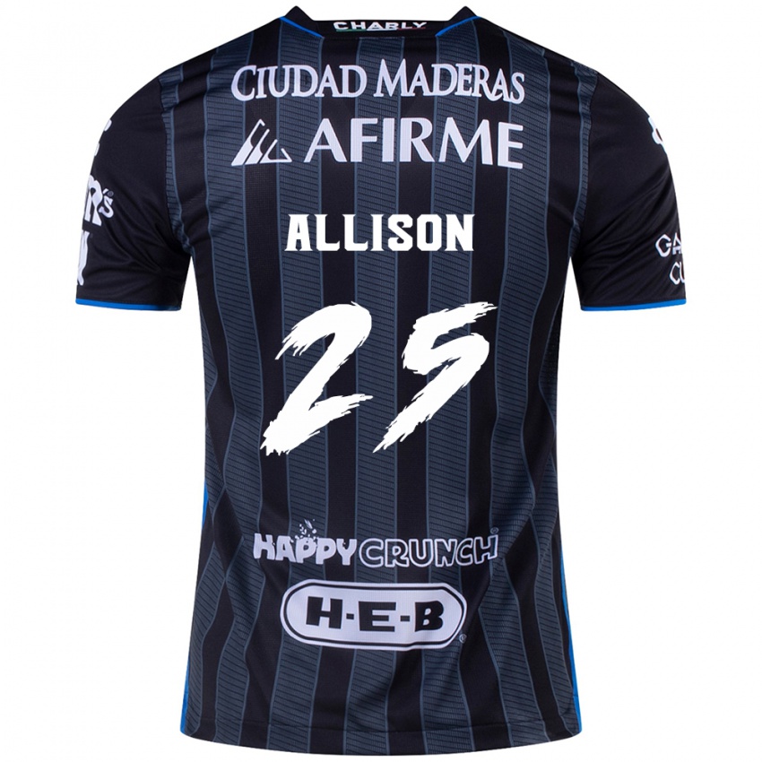 Kinderen Guillermo Allison #25 Wit Zwart Uitshirt Uittenue 2024/25 T-Shirt