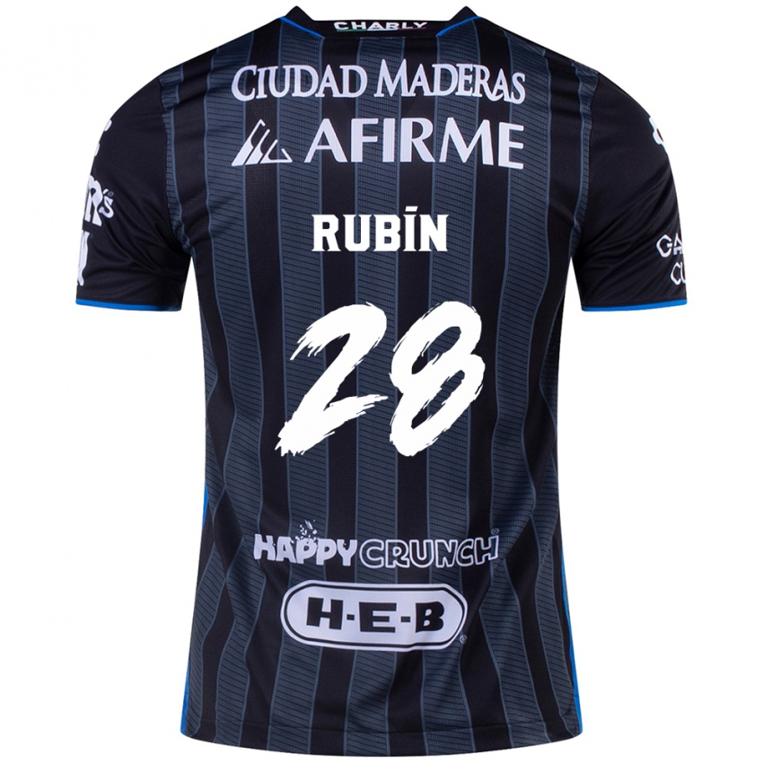 Kinderen Rubio Rubín #28 Wit Zwart Uitshirt Uittenue 2024/25 T-Shirt