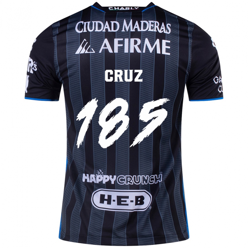 Kinderen Axel Cruz #185 Wit Zwart Uitshirt Uittenue 2024/25 T-Shirt