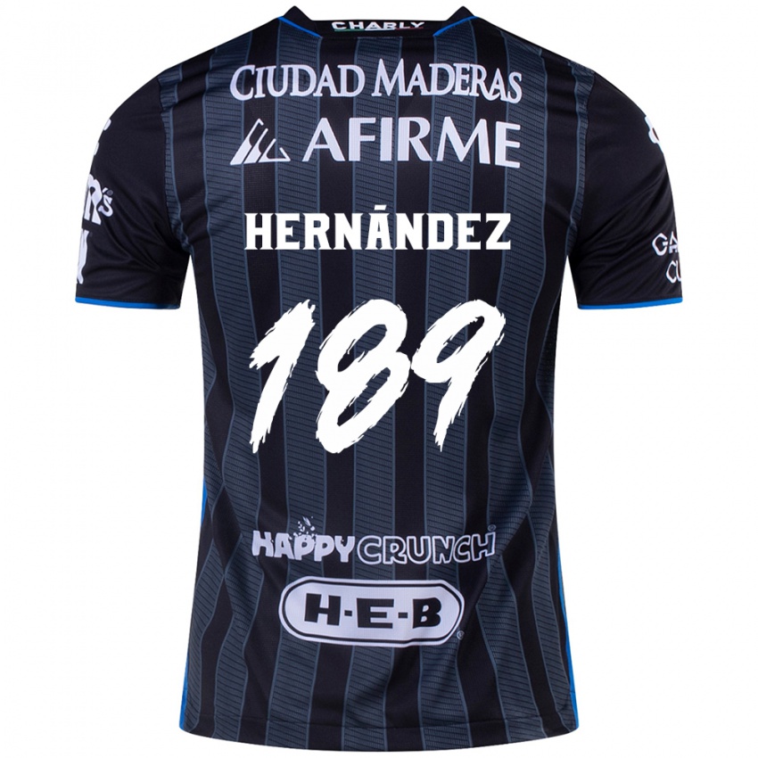 Kinderen Sebastián Hernández #189 Wit Zwart Uitshirt Uittenue 2024/25 T-Shirt