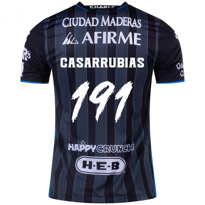 Kinderen Aaron Casarrubias #191 Wit Zwart Uitshirt Uittenue 2024/25 T-Shirt