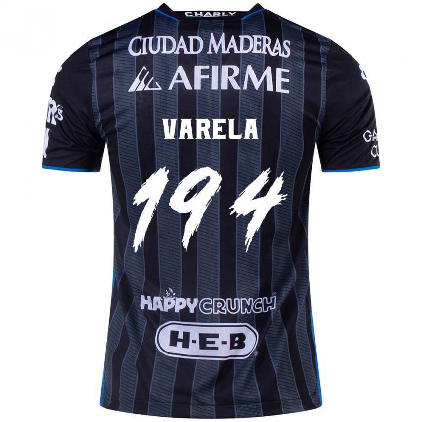 Kinderen José Varela #194 Wit Zwart Uitshirt Uittenue 2024/25 T-Shirt