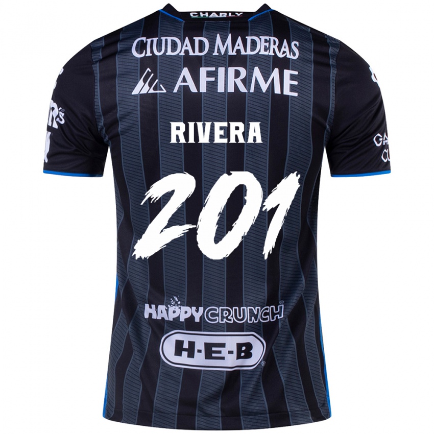 Kinderen Christian Rivera #201 Wit Zwart Uitshirt Uittenue 2024/25 T-Shirt