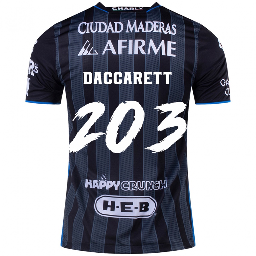 Kinderen Juan Daccarett #203 Wit Zwart Uitshirt Uittenue 2024/25 T-Shirt