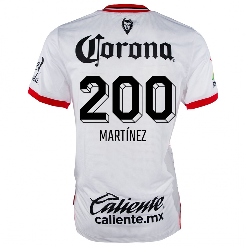 Kinderen Edgar Martínez #200 Wit Rood Uitshirt Uittenue 2024/25 T-Shirt