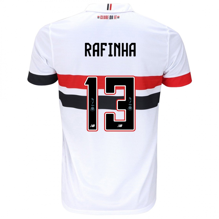 Heren Rafinha #13 Wit Rood Zwart Thuisshirt Thuistenue 2024/25 T-Shirt