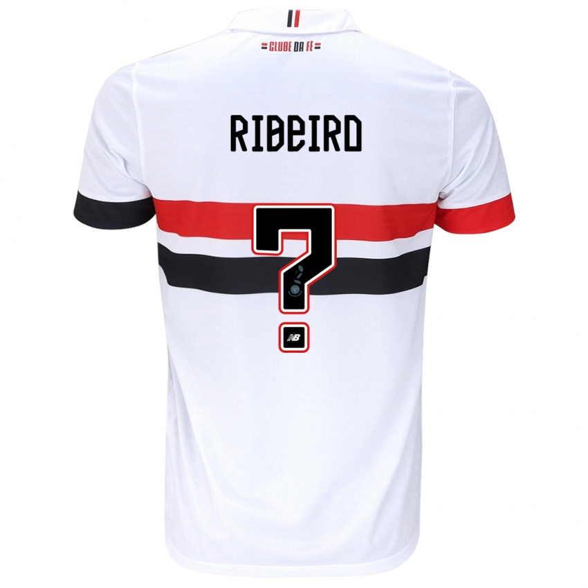 Heren Thiago Ribeiro #0 Wit Rood Zwart Thuisshirt Thuistenue 2024/25 T-Shirt