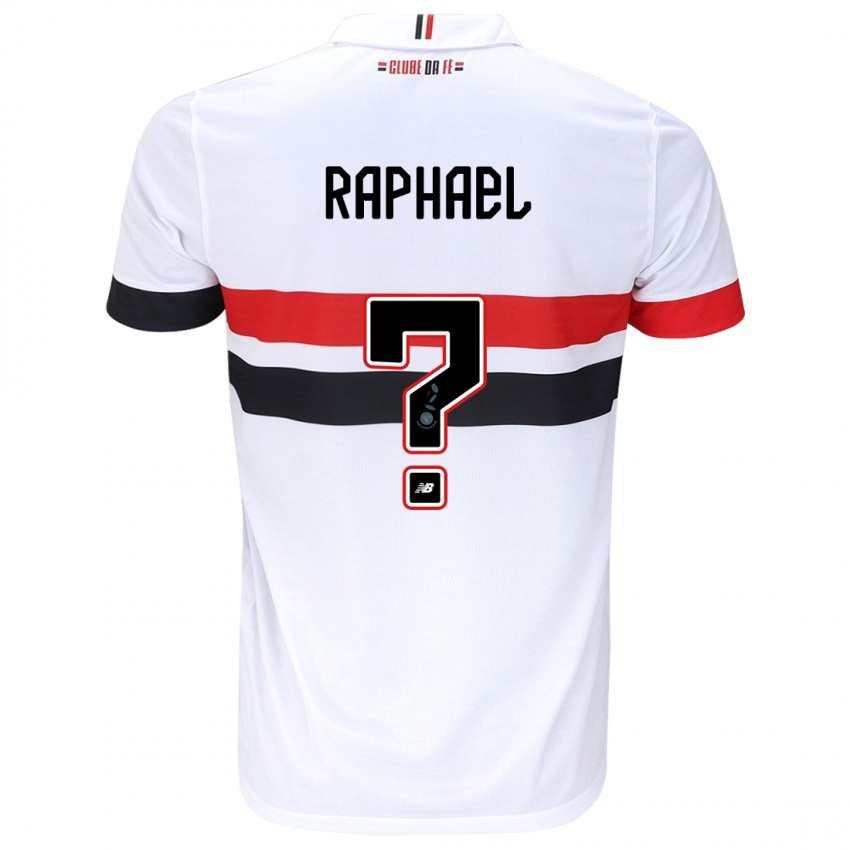 Heren Raphael #0 Wit Rood Zwart Thuisshirt Thuistenue 2024/25 T-Shirt