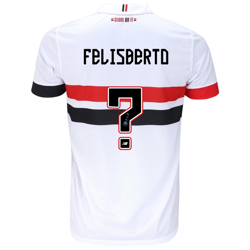 Heren Igor Felisberto #0 Wit Rood Zwart Thuisshirt Thuistenue 2024/25 T-Shirt