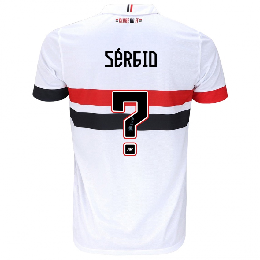 Heren Paulo Sérgio #0 Wit Rood Zwart Thuisshirt Thuistenue 2024/25 T-Shirt