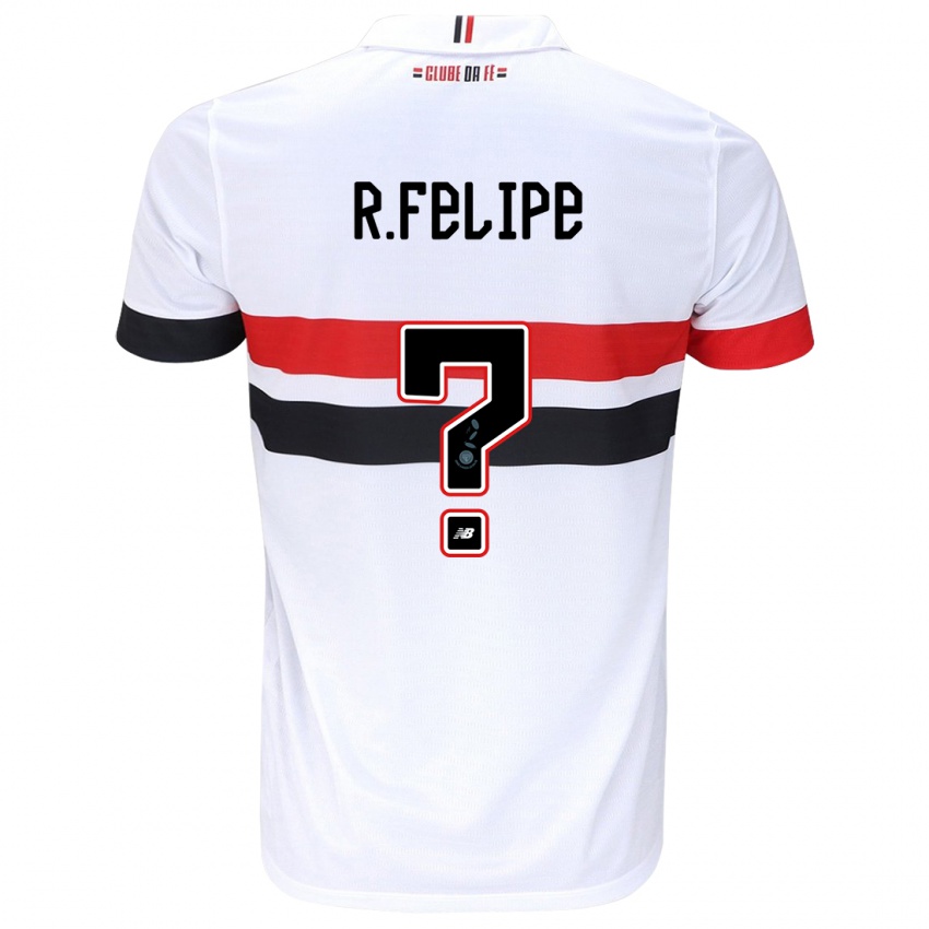 Heren Ryan Felipe #0 Wit Rood Zwart Thuisshirt Thuistenue 2024/25 T-Shirt