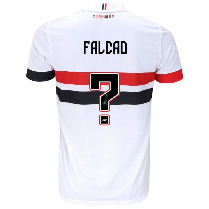 Heren Gabriel Falcão #0 Wit Rood Zwart Thuisshirt Thuistenue 2024/25 T-Shirt