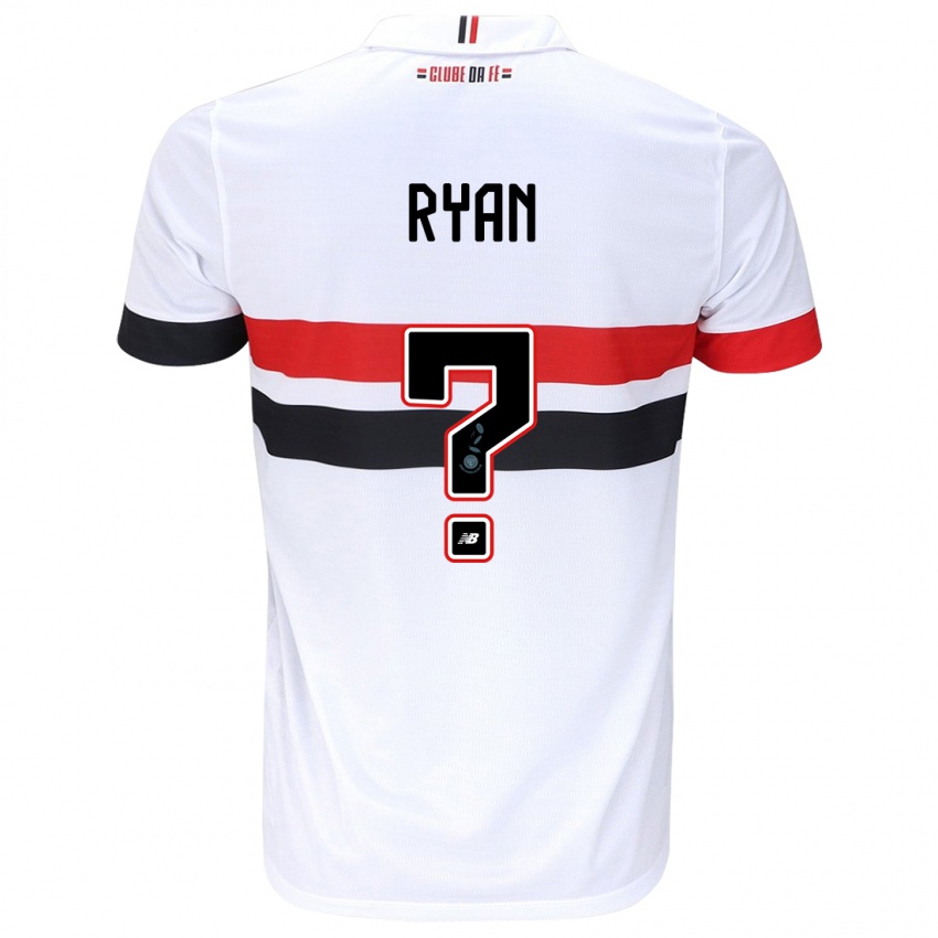 Heren Ryan #0 Wit Rood Zwart Thuisshirt Thuistenue 2024/25 T-Shirt