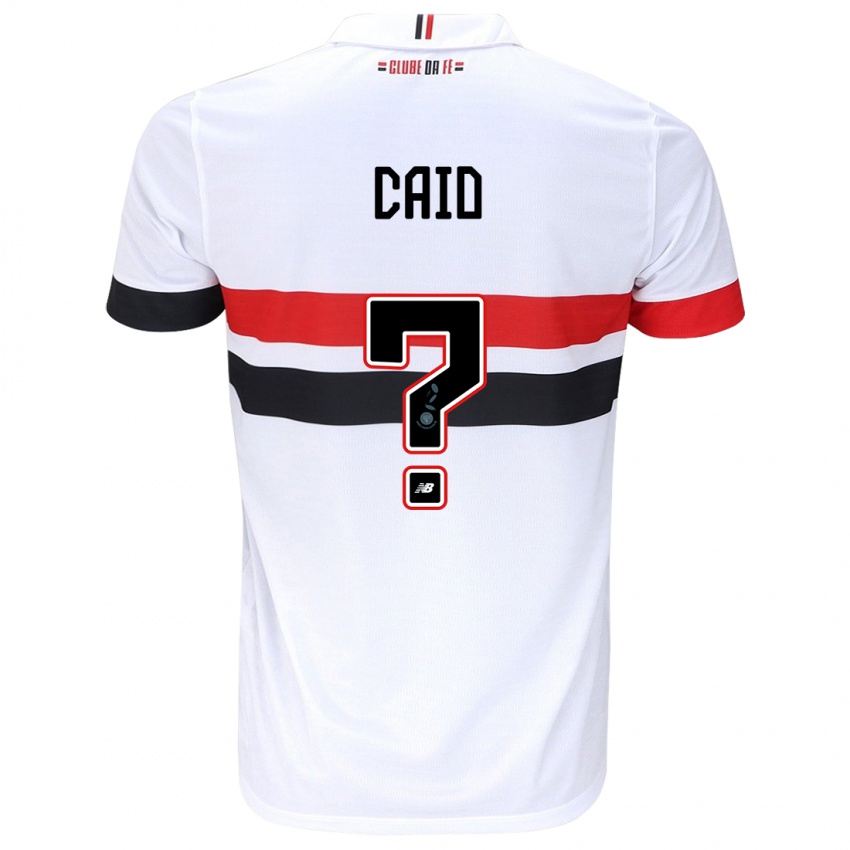 Heren Caio #0 Wit Rood Zwart Thuisshirt Thuistenue 2024/25 T-Shirt