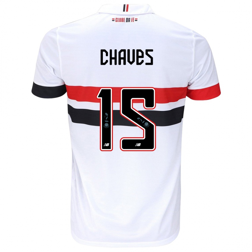 Heren Carol Chaves #15 Wit Rood Zwart Thuisshirt Thuistenue 2024/25 T-Shirt