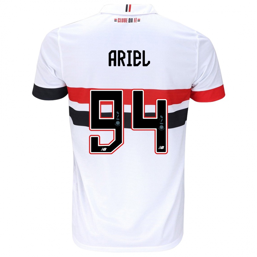 Heren Ariel #94 Wit Rood Zwart Thuisshirt Thuistenue 2024/25 T-Shirt