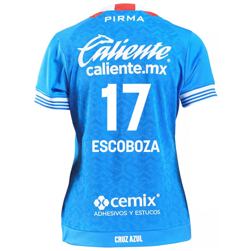 Heren Alonso Escoboza #17 Hemelsblauw Thuisshirt Thuistenue 2024/25 T-Shirt