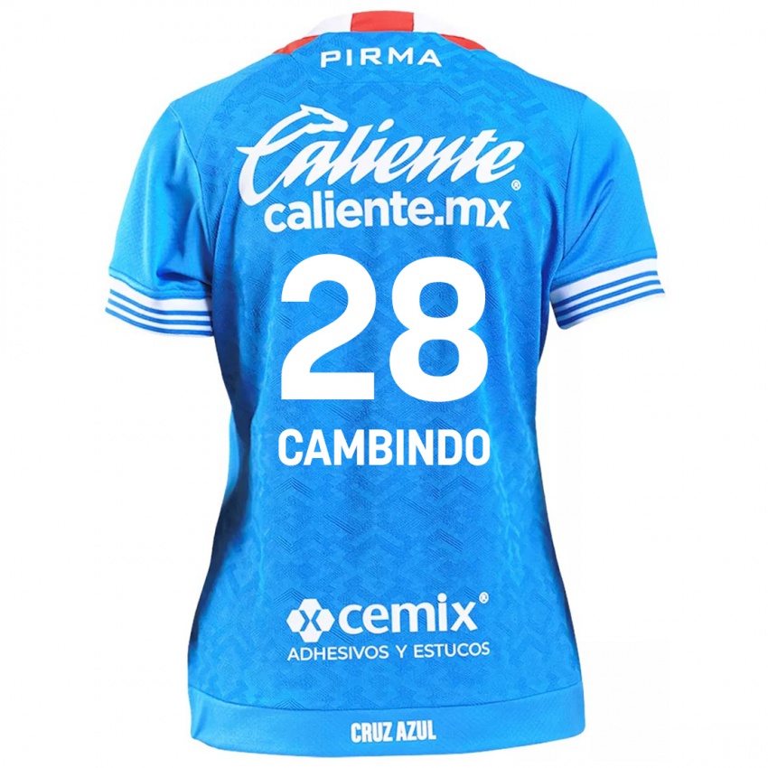 Heren Diber Cambindo #28 Hemelsblauw Thuisshirt Thuistenue 2024/25 T-Shirt