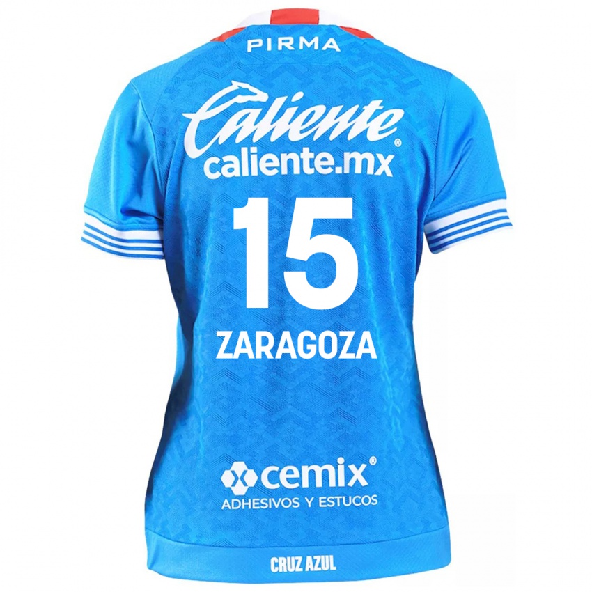 Heren Nancy Zaragoza #15 Hemelsblauw Thuisshirt Thuistenue 2024/25 T-Shirt