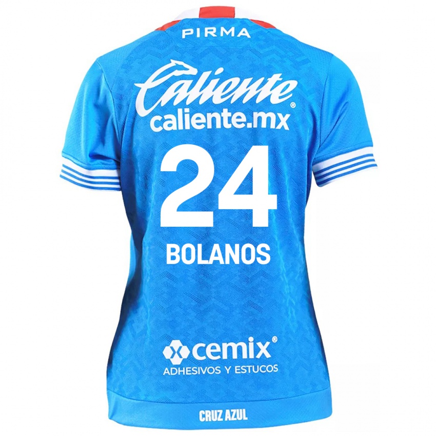 Heren Jatziry Bolanos #24 Hemelsblauw Thuisshirt Thuistenue 2024/25 T-Shirt