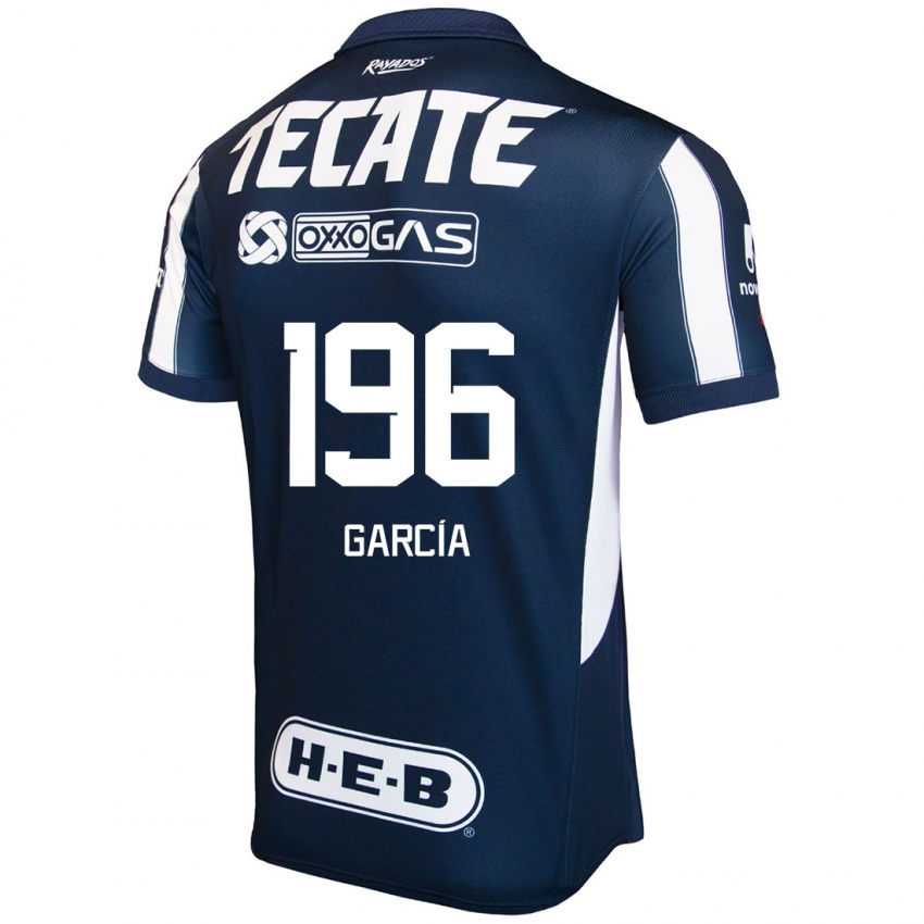 Heren Diego García #196 Blauw Rood Wit Thuisshirt Thuistenue 2024/25 T-Shirt