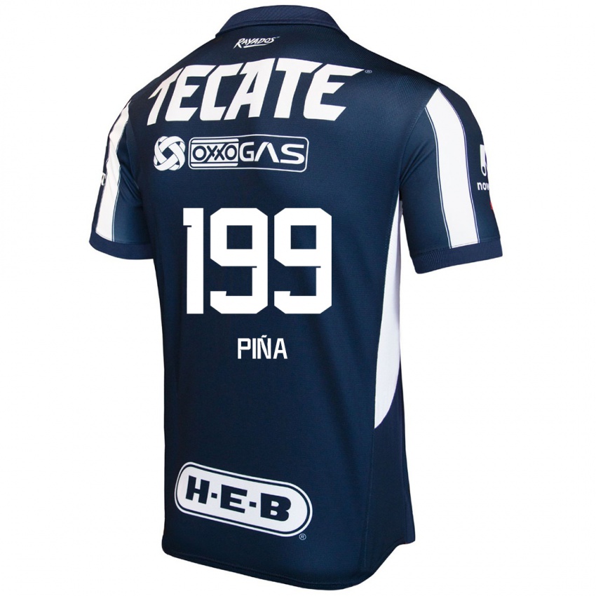 Heren Ricardo Piña #199 Blauw Rood Wit Thuisshirt Thuistenue 2024/25 T-Shirt