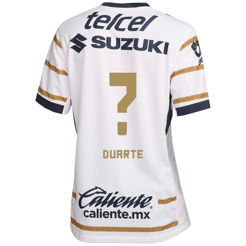 Heren Rubén Duarte #0 Witte Obsidiaan Thuisshirt Thuistenue 2024/25 T-Shirt