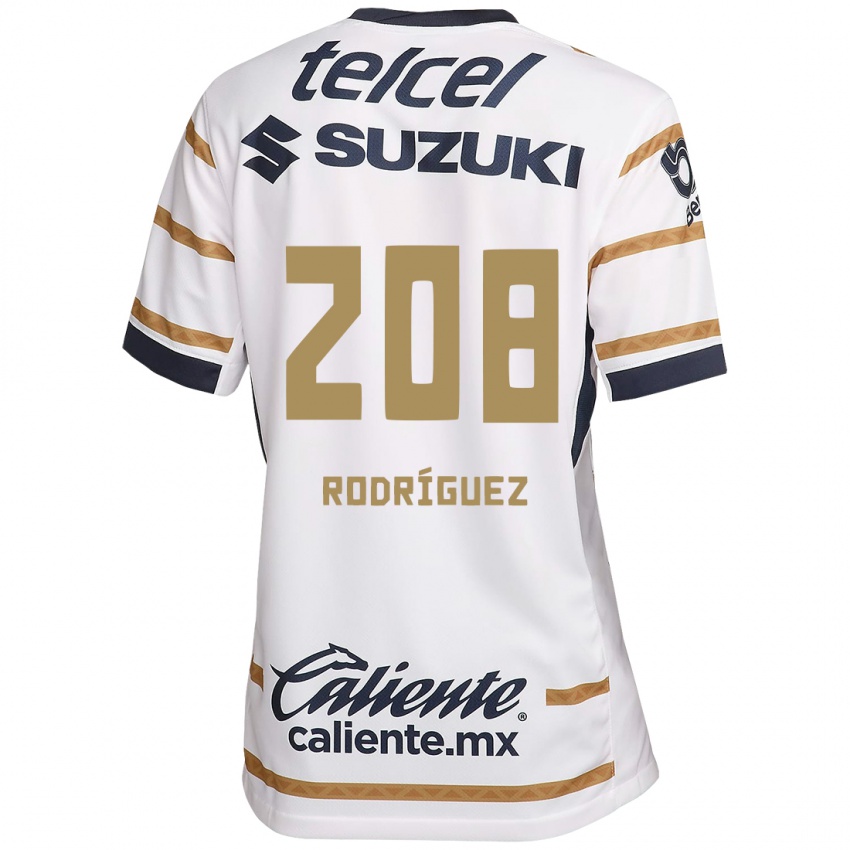 Heren Gael Rodríguez #208 Witte Obsidiaan Thuisshirt Thuistenue 2024/25 T-Shirt