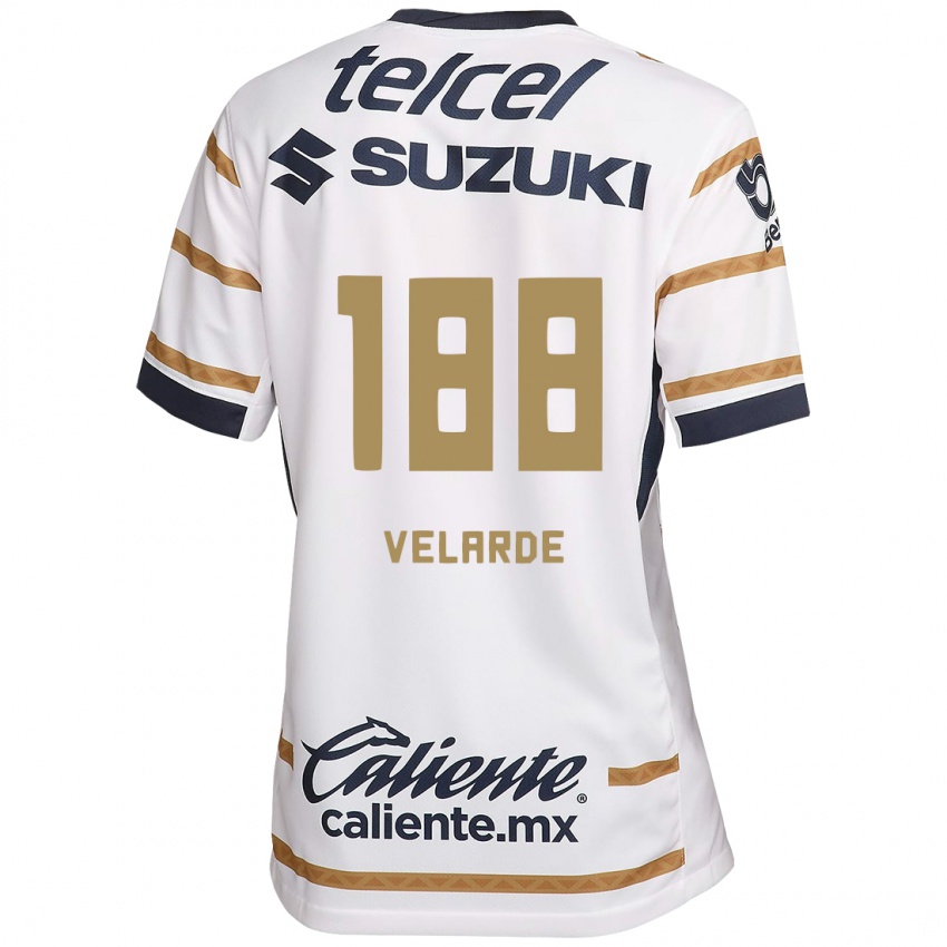 Heren Andrés Velarde #188 Witte Obsidiaan Thuisshirt Thuistenue 2024/25 T-Shirt