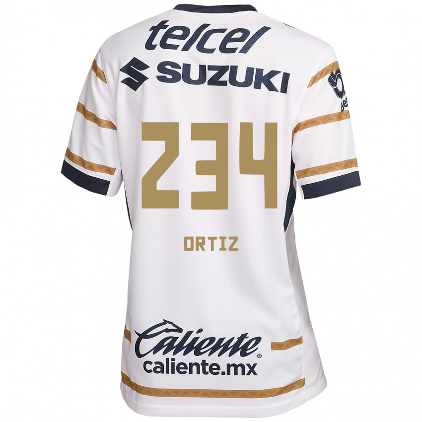 Heren Jorge Ortiz #234 Witte Obsidiaan Thuisshirt Thuistenue 2024/25 T-Shirt