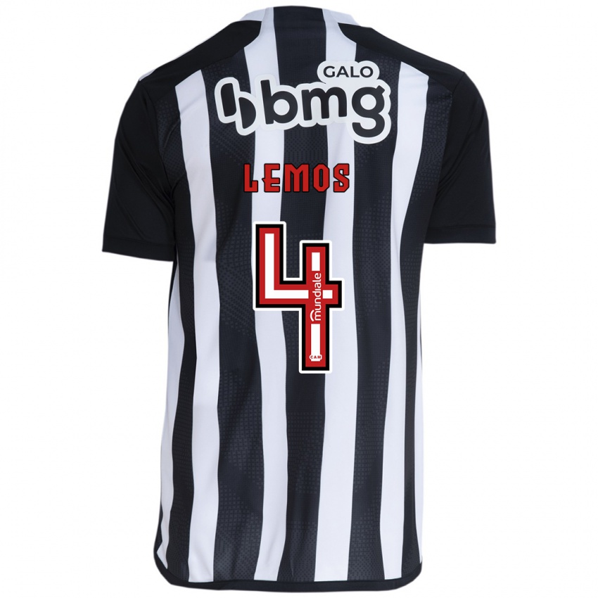 Heren Mauricio Lemos #4 Wit Zwart Thuisshirt Thuistenue 2024/25 T-Shirt