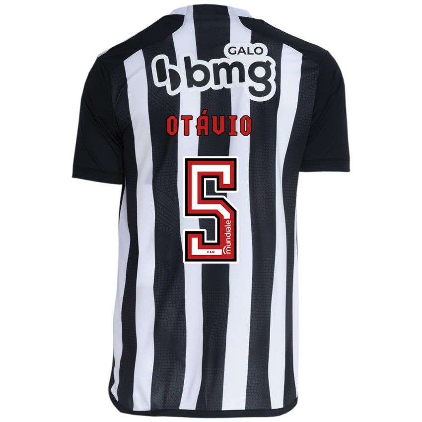 Heren Otávio #5 Wit Zwart Thuisshirt Thuistenue 2024/25 T-Shirt